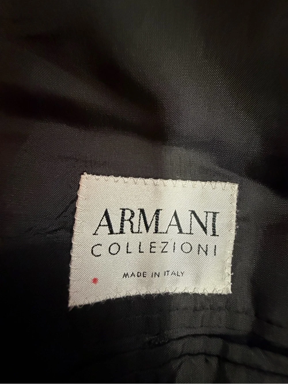 Armani Collezioni 46R Wool Pinstripe Blazer Gray Made Italy Mens Suit Jacket